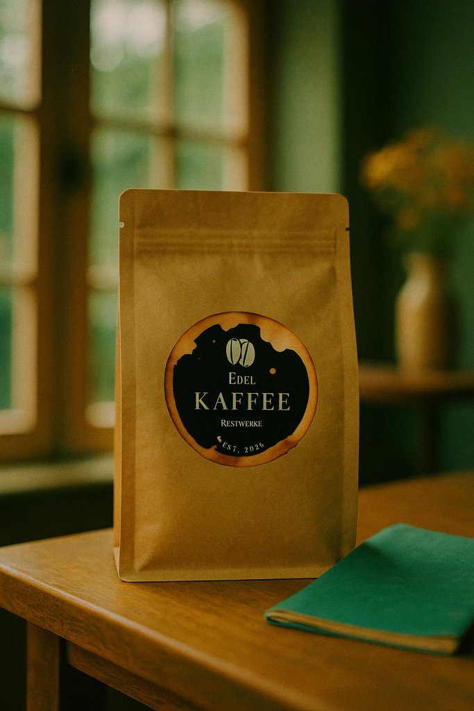 Ein stiller Start in den Tag – mit Notizbuch, Kaffee und echtem Holz. In diesem Moment gibt es nur dich, den Duft von frisch gemahlenen Bohnen und ein bisschen Hoffnung in der Tasse.